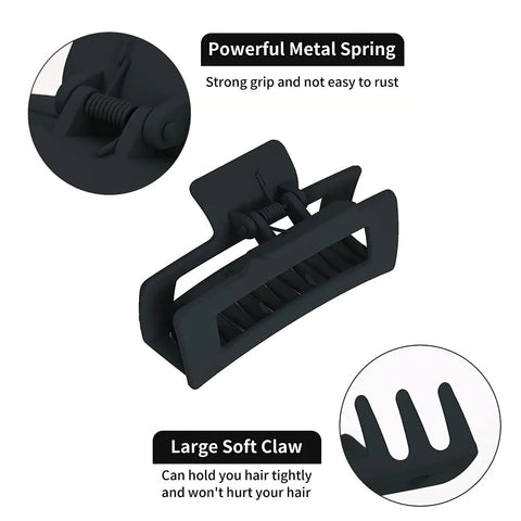 Women Girls Claw Clips Coffee Black Hair Claw