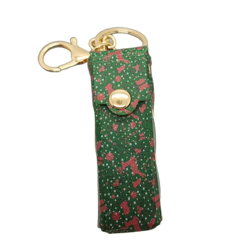 New Mini Printed Leather Lipstick Case